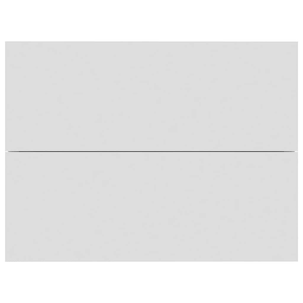 Bedside Cabinets 2 pcs White Engineered Wood