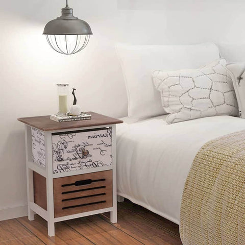 Bedside Cabinets 2 Pcs Wood