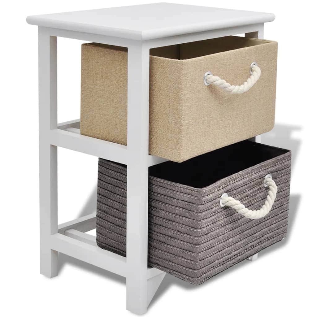Bedside Cabinets 2 pcs Wood