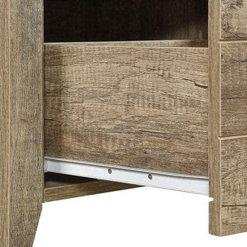 Bedside Table 2 Drawers Storage Table Night Stand Mdf In Oak