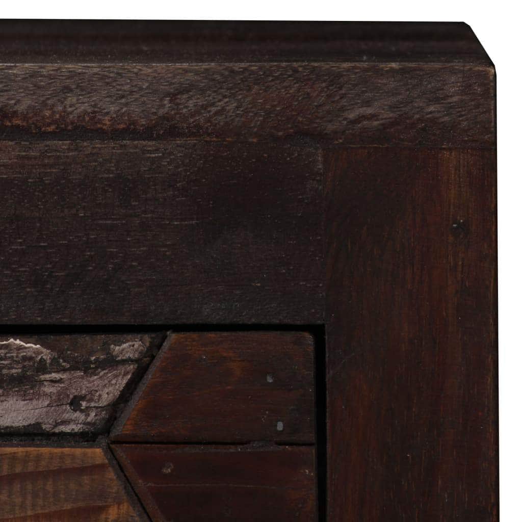 Bedside Table Cabinet Solid Reclaimed Wood