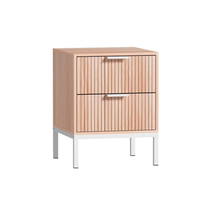Bedside Table Drawers Side End Table Storage Cabinet