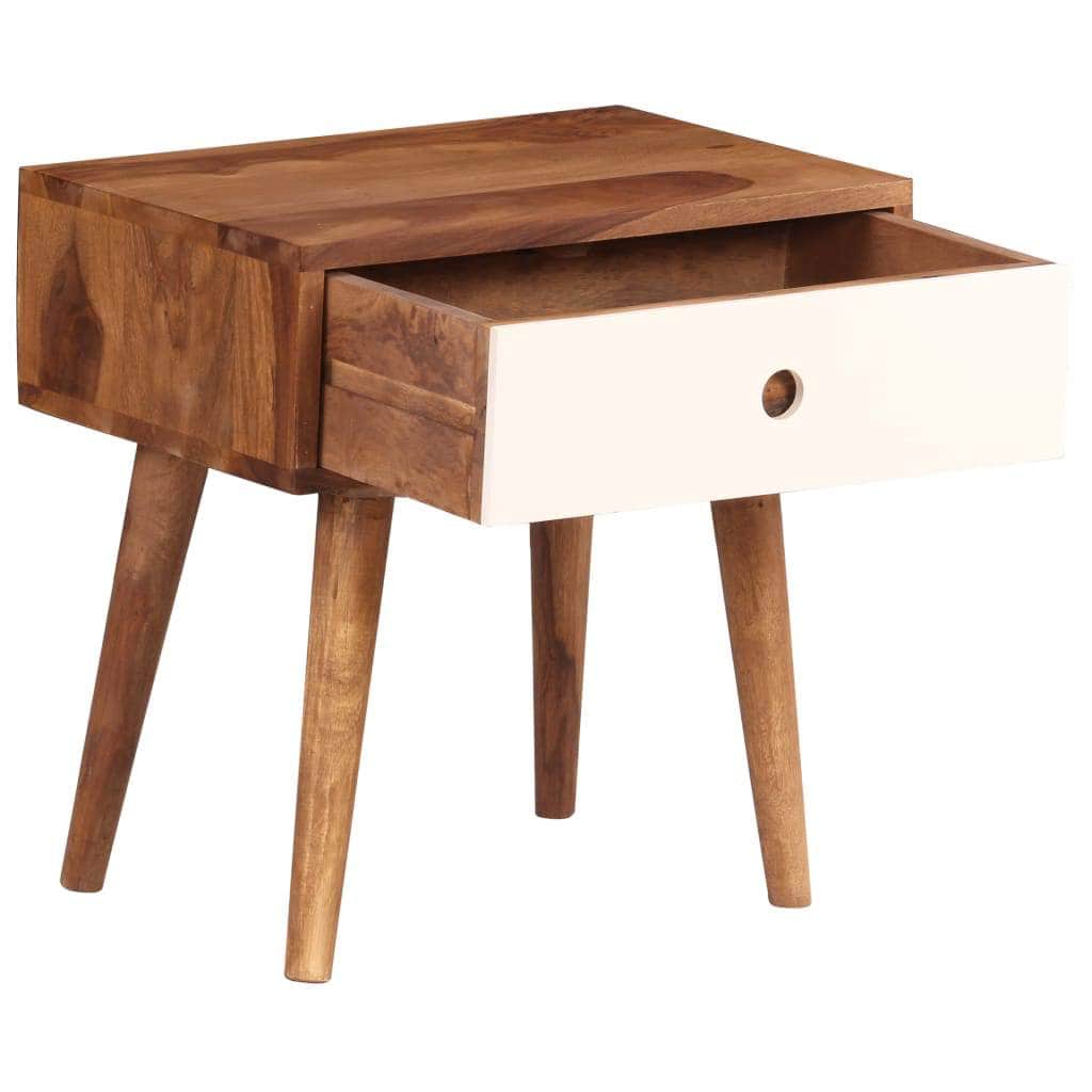 Bedside Table Solid Sheesham Wood