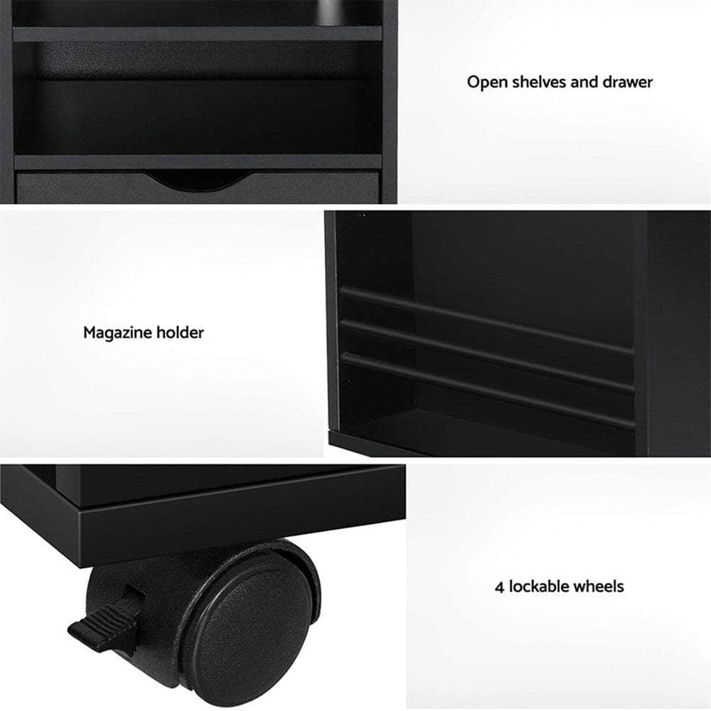 Bedside Table Usb Charging With Led Adjustable Laptop Tray - Tala