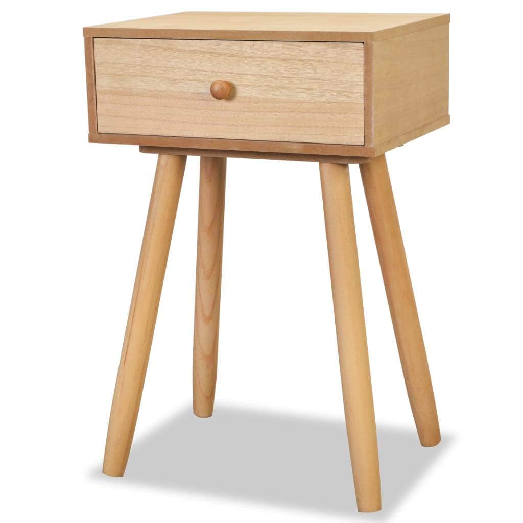 Bedside Tables 2 pcs Solid Pinewood  Brown