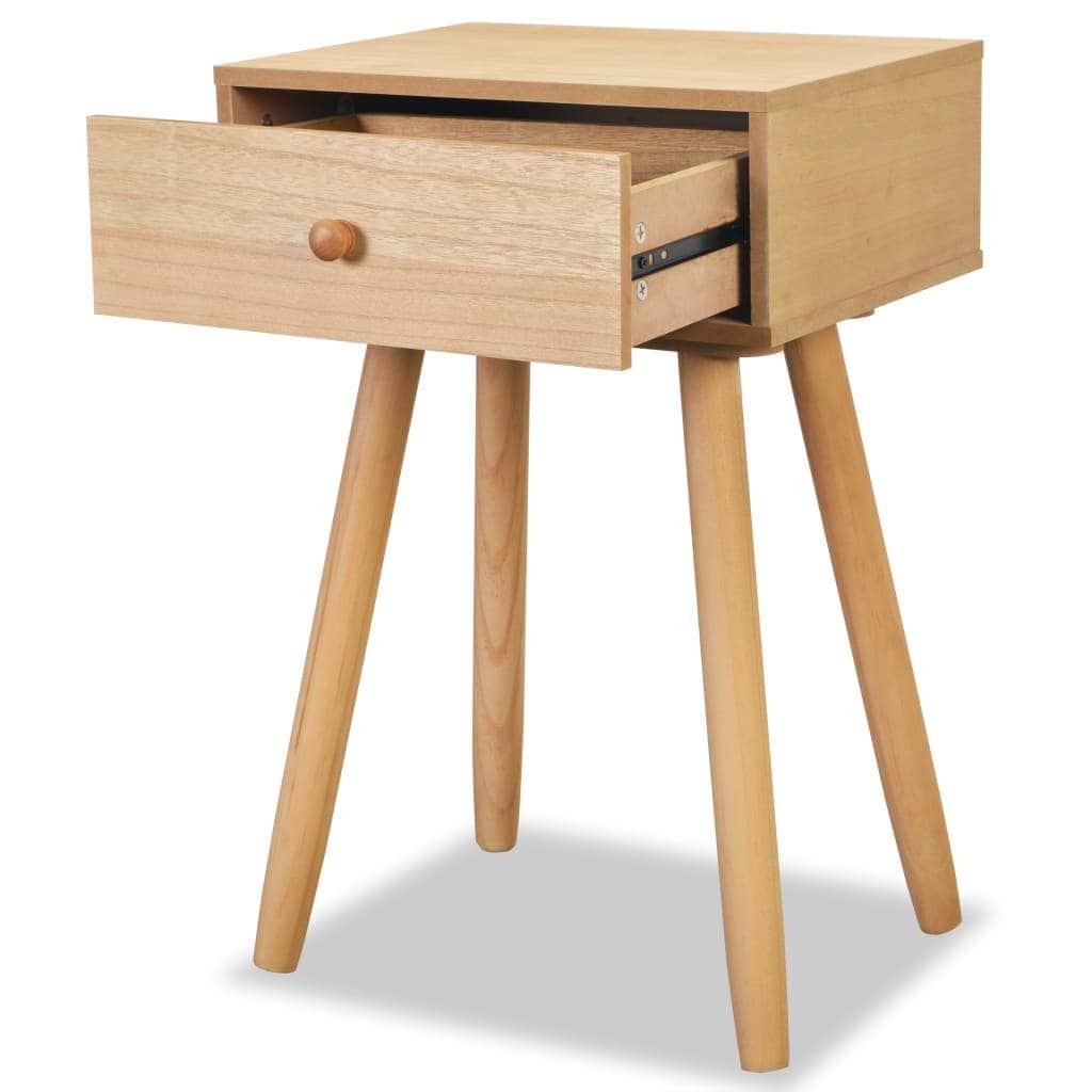 Bedside Tables 2 pcs Solid Pinewood  Brown