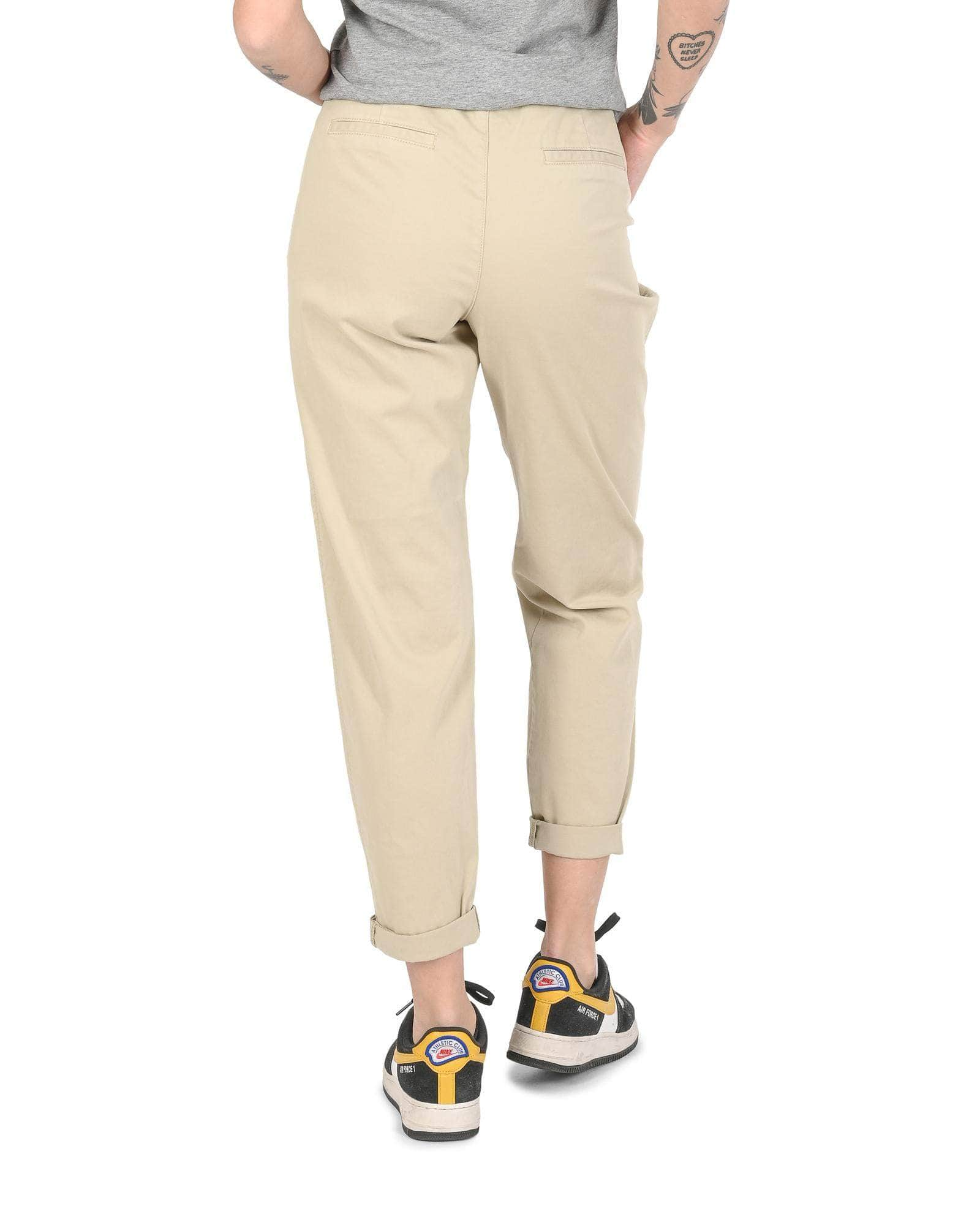 Beige Bliss Hugo Boss Women'S Cotton Blend Trousers - 38 Eu