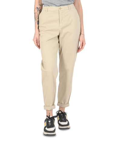 Beige Bliss Hugo Boss Women'S Cotton Blend Trousers - 38 Eu