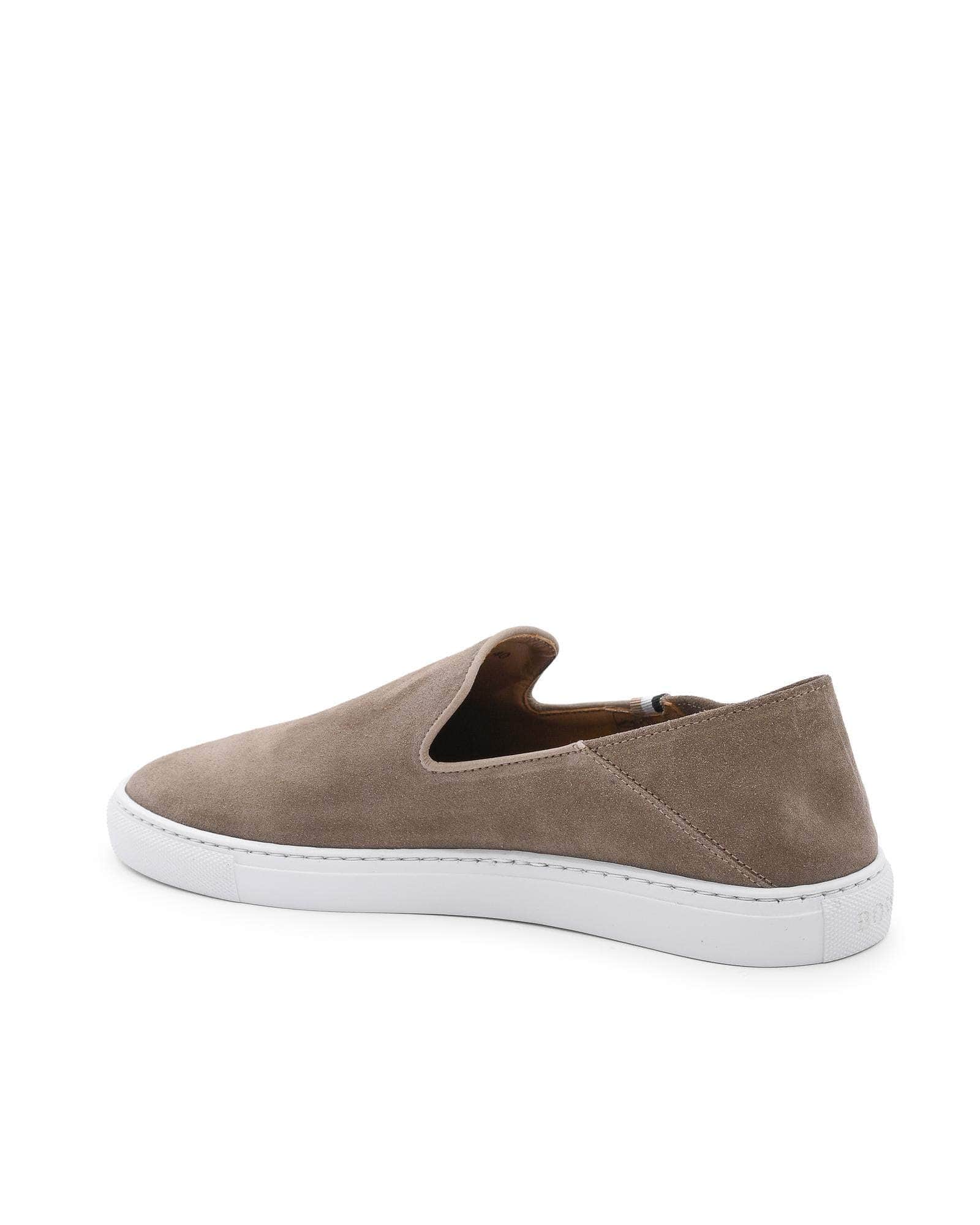 Beige/Dark blue Ease Hugo Boss Slip-On Sneakers