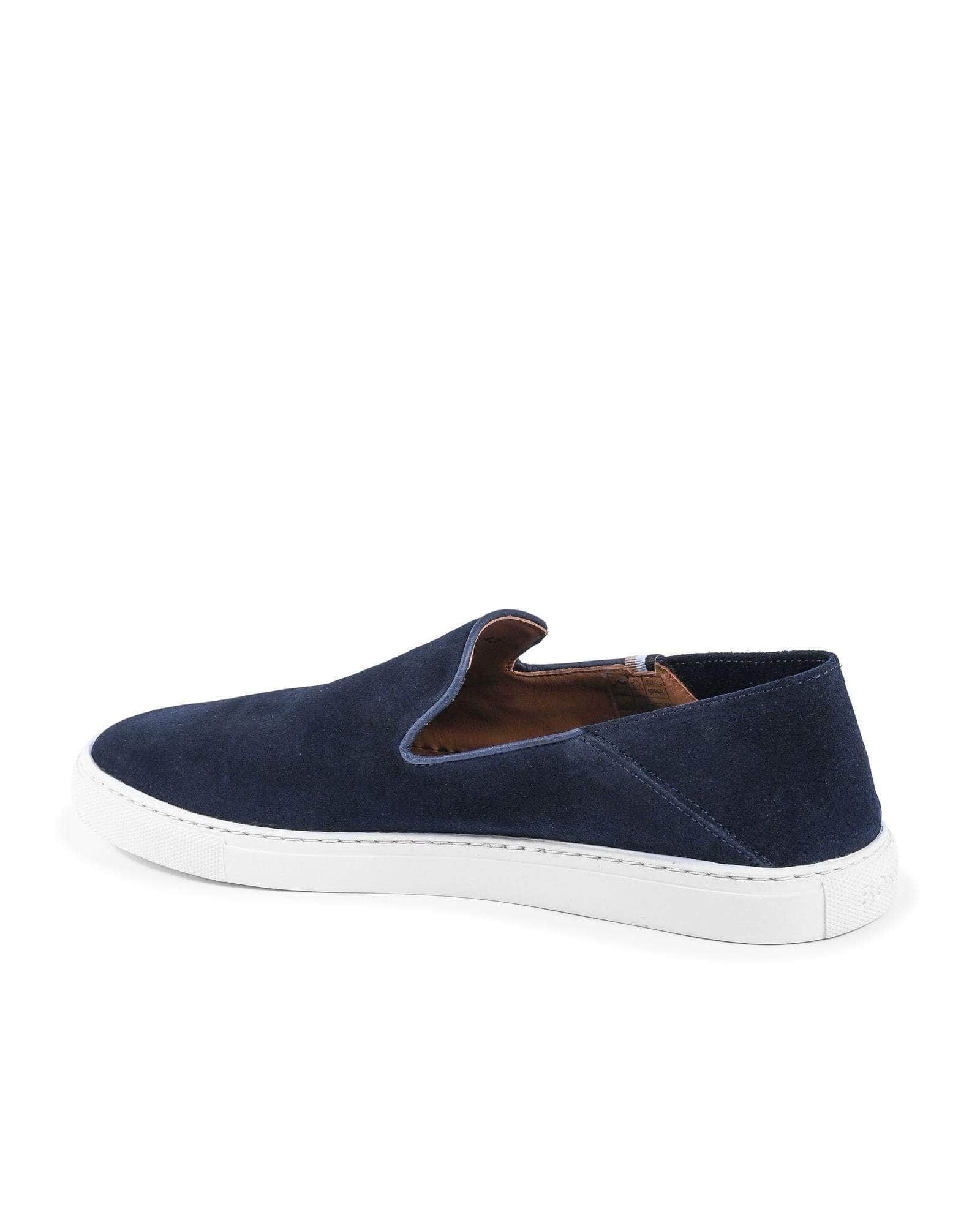 Beige/Dark blue Ease Hugo Boss Slip-On Sneakers