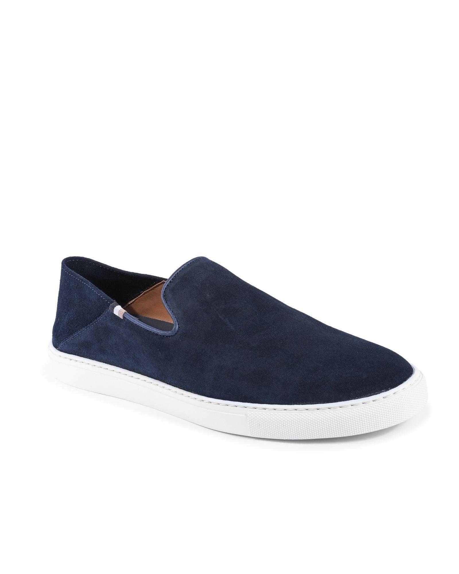 Beige/Dark blue Ease Hugo Boss Slip-On Sneakers