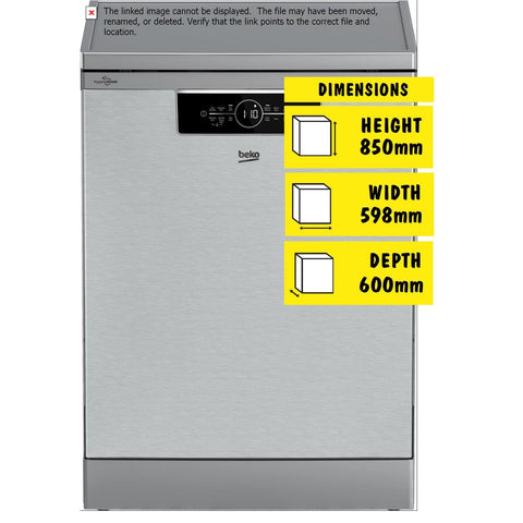 Beko 14 Place Setting Freestanding Dishwasher (Stainless)