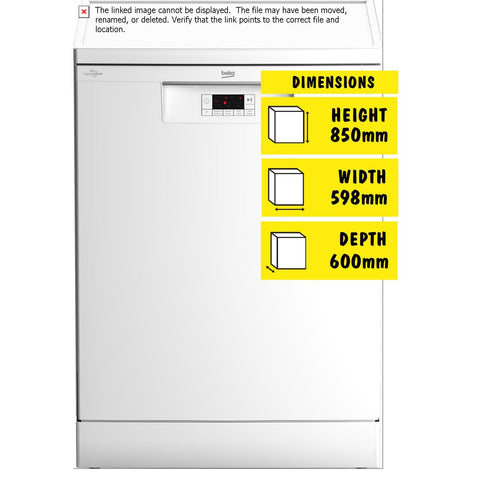 Beko 14 Place Setting Freestanding Dishwasher (White)