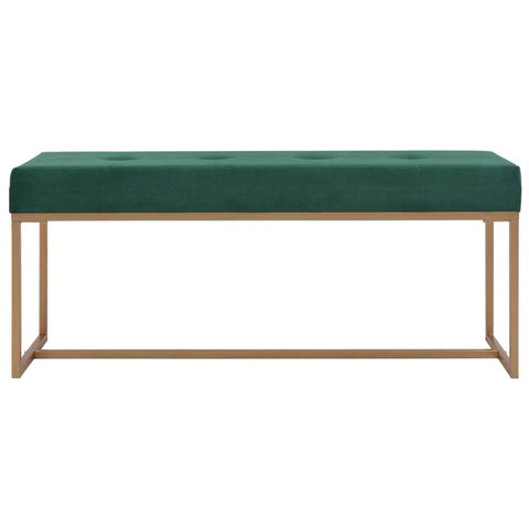 Bench 120 cm Green Velvet