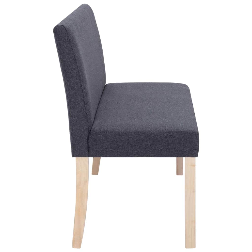 Bench 139.5 cm Dark Grey Polyester - Simple deals