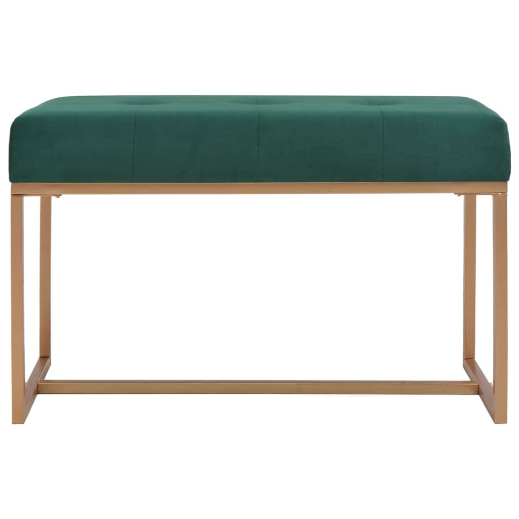 Bench 80 cm Green Velvet