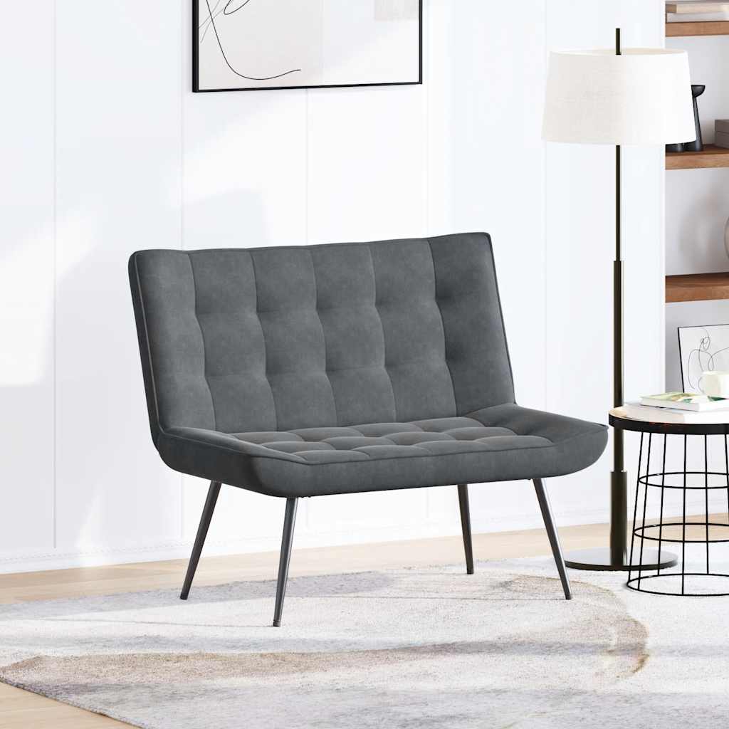 Bench Dark Grey Velvet | Velvet finish
