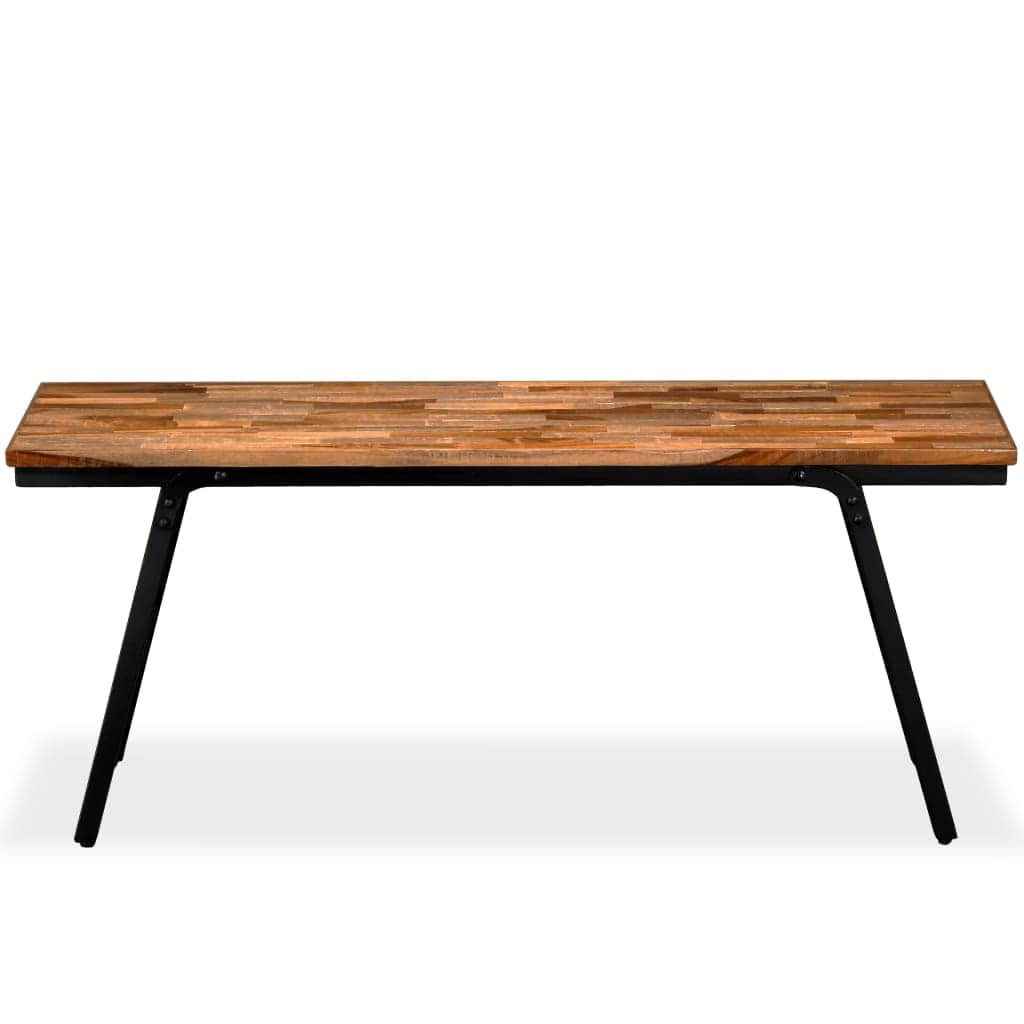 Bench Reclaimed Durable Teak and Steel