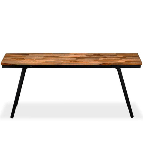 Bench Reclaimed Durable Teak and Steel