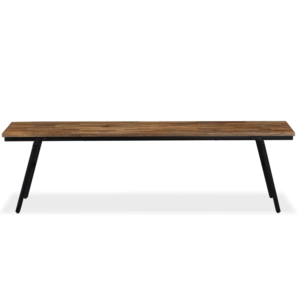 Bench Reclaimed Teak and Steel