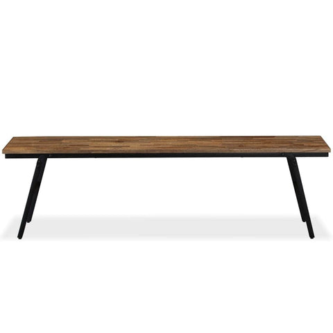 Bench Reclaimed Teak and Steel