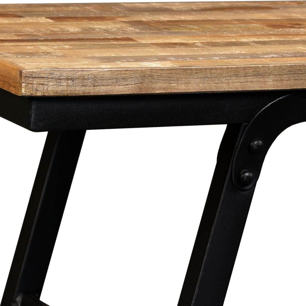 Bench Reclaimed Teak and Steel