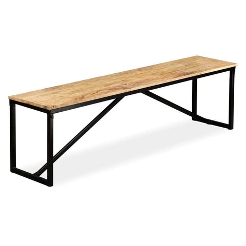 Bench Solid Mango Wood, Steel