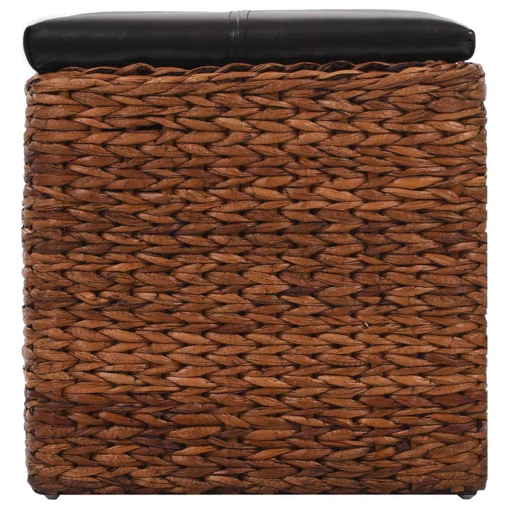 Bench with 3 Baskets Seagrass Brown