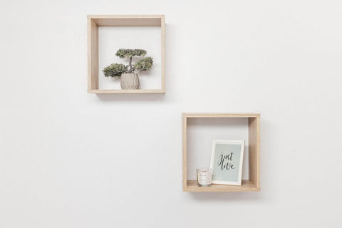 Bergen Cube Twin Pack (Oak)