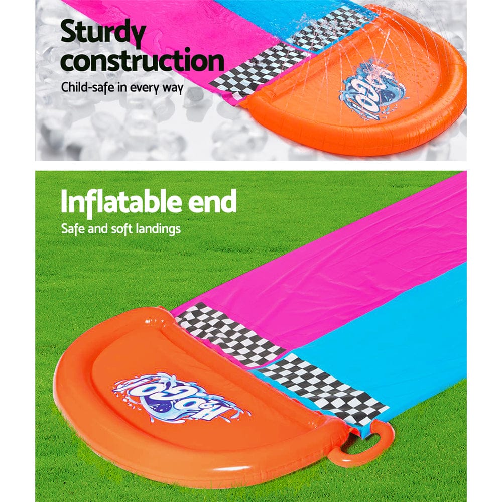Pool Toys & Inflatables - Water Slide Slip Kids 488Cm Dual Slides Splash Pad