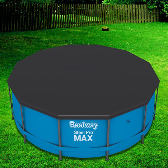 Round Swimming Pool Cover 3.66M/12Ft Pvc Blanket - Pool Covers & Accessories