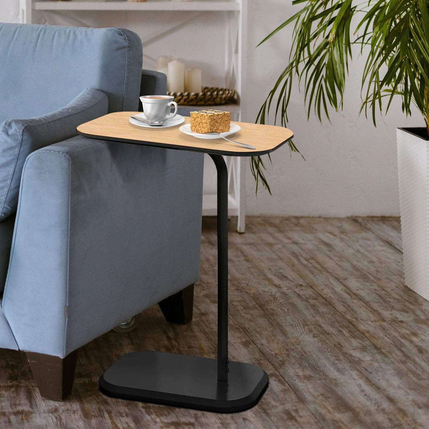 living > indoor furniture - Beveled Edge C-Shaped Side Table - photo 15