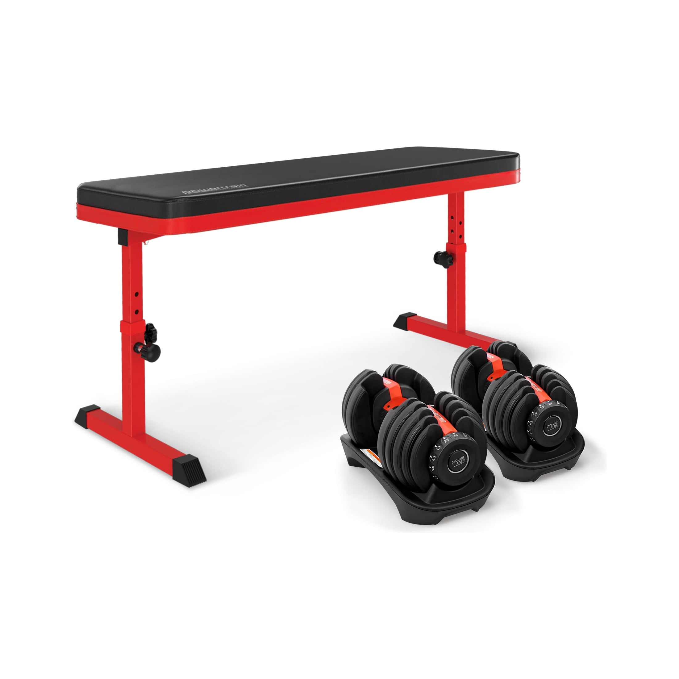 Adjustable Dumbbell Set With Bench