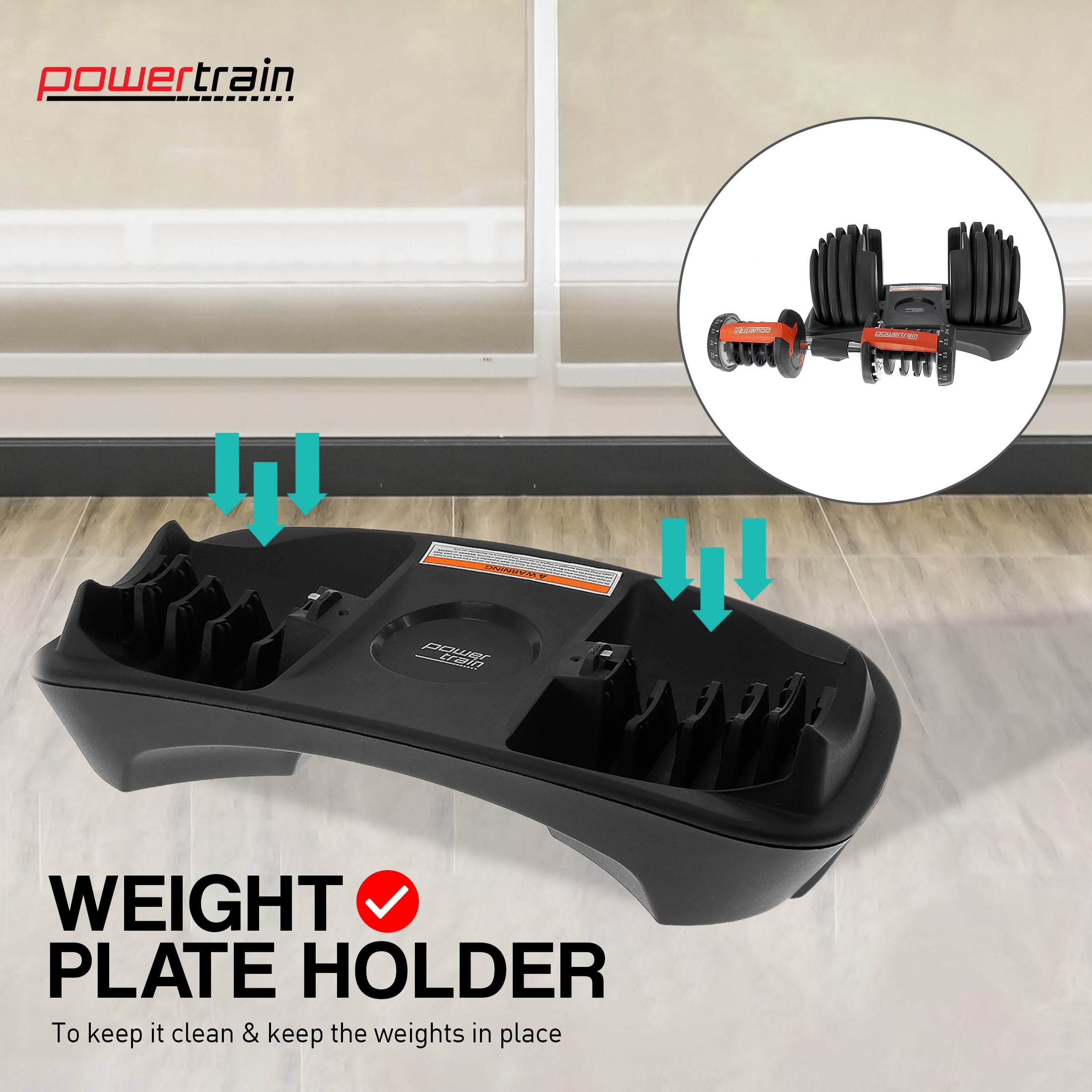 Adjustable Dumbbell Set With Stand