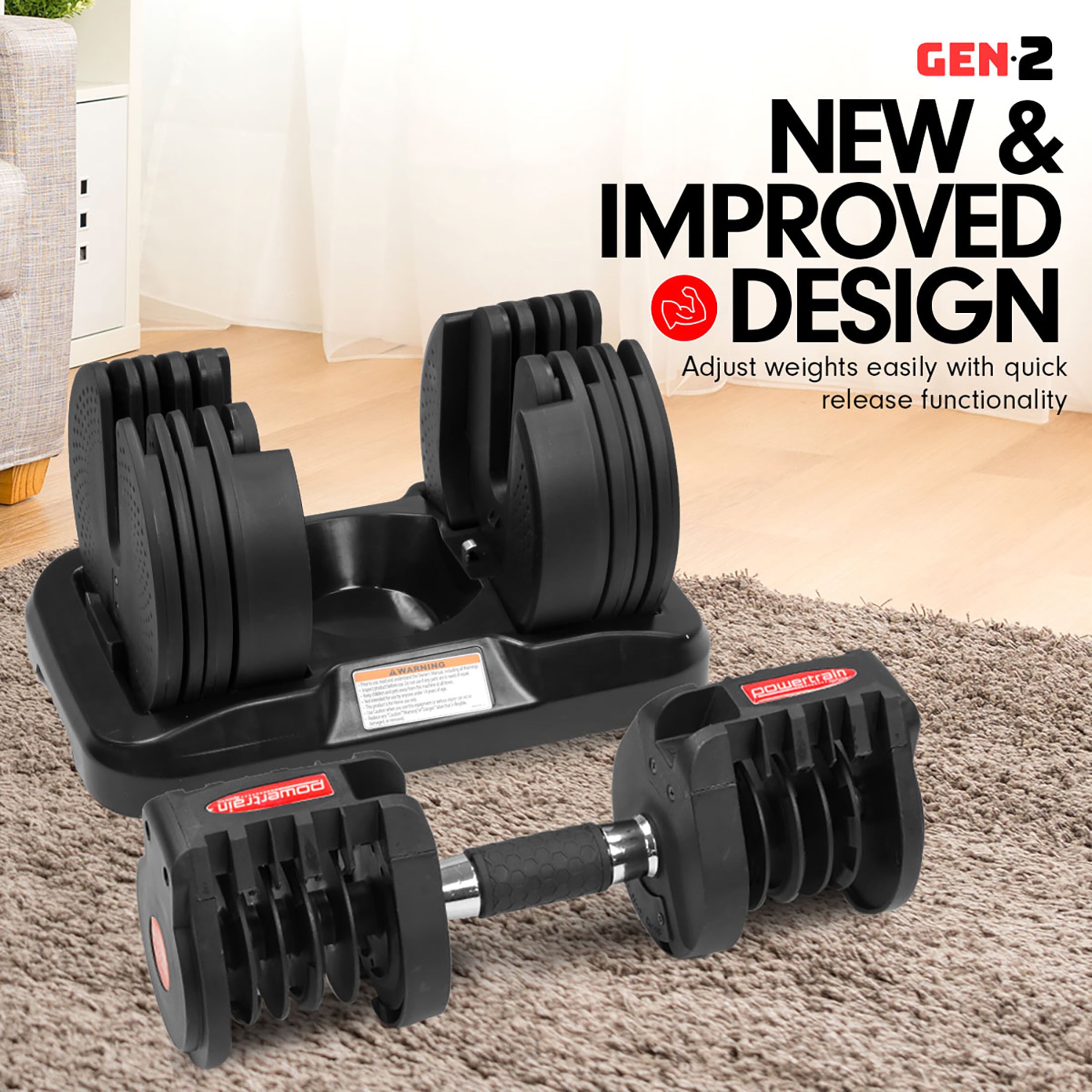 Adjustable Dumbbell Set 40kg