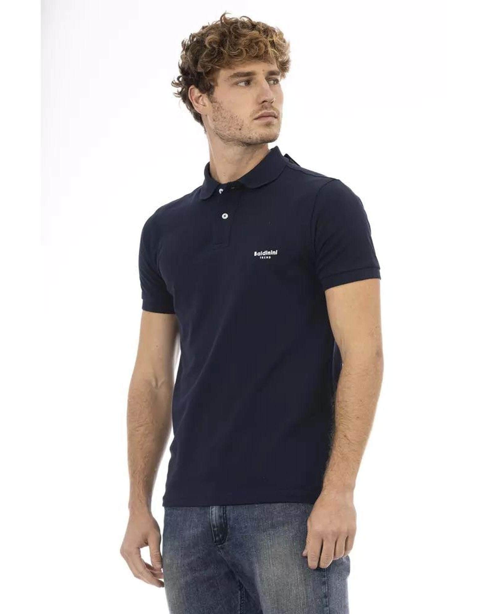 Big & Bright Baldinini Yellow/Blue Polo Shirt