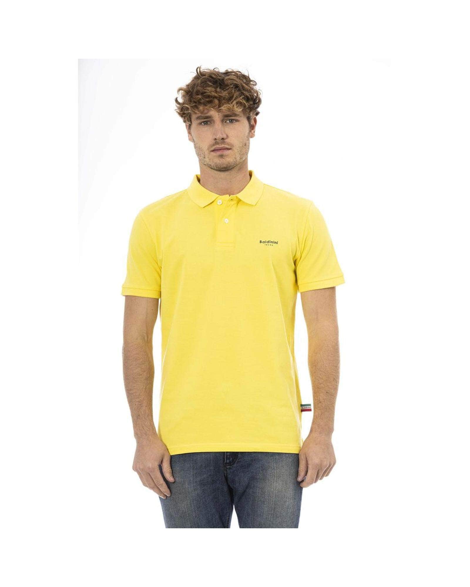 Big & Bright Baldinini Yellow/Blue Polo Shirt