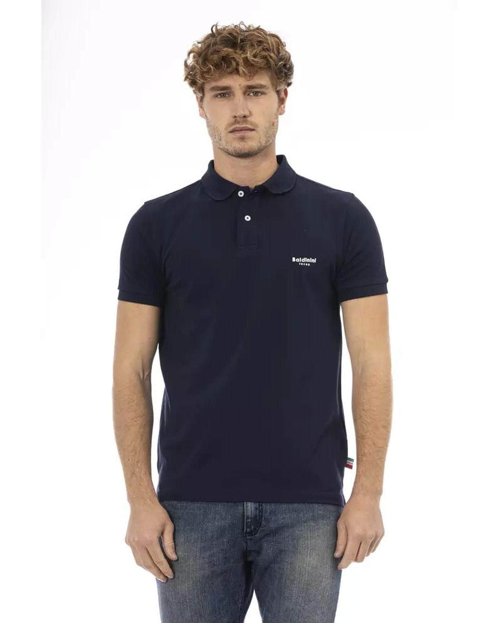 Big & Bright Baldinini Yellow/Blue Polo Shirt