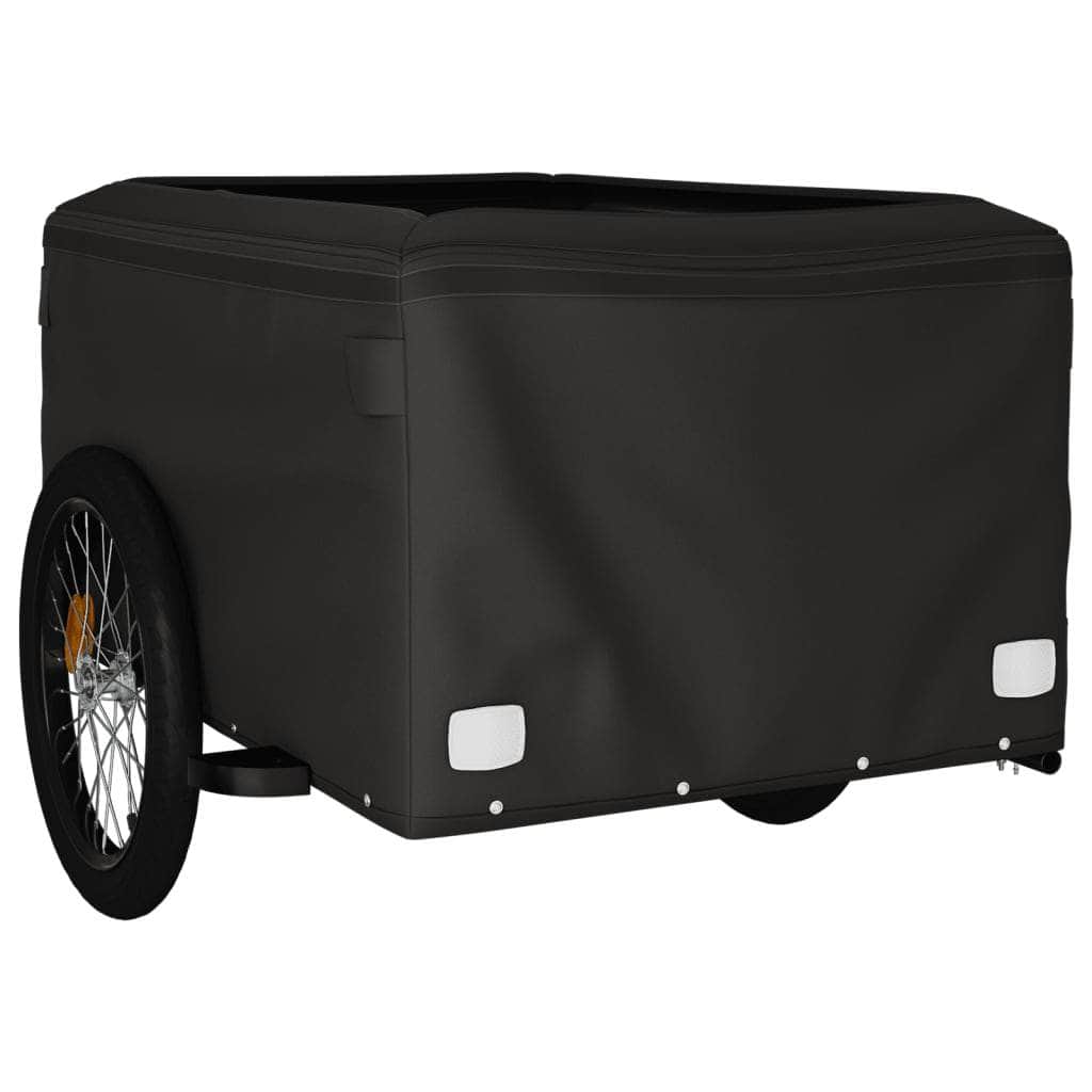 Bike Cargo Trailer Black and Blue Iron