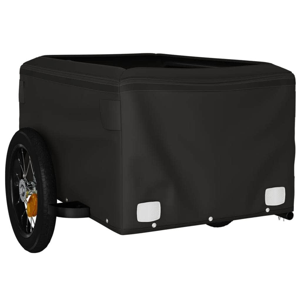 Bike Cargo Trailer Black and Yellow Iron | Black colour