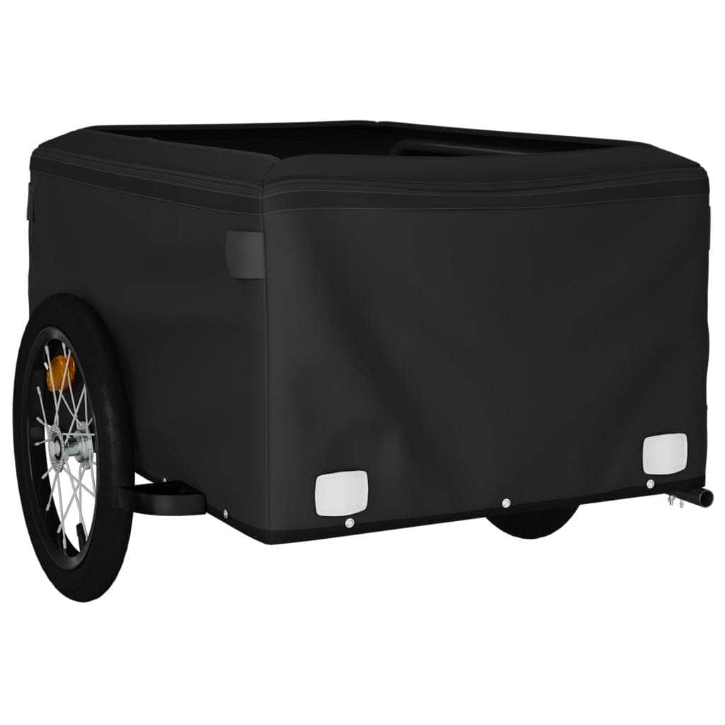 Bike Cargo Trailer Black and Yellow Iron | Black colour