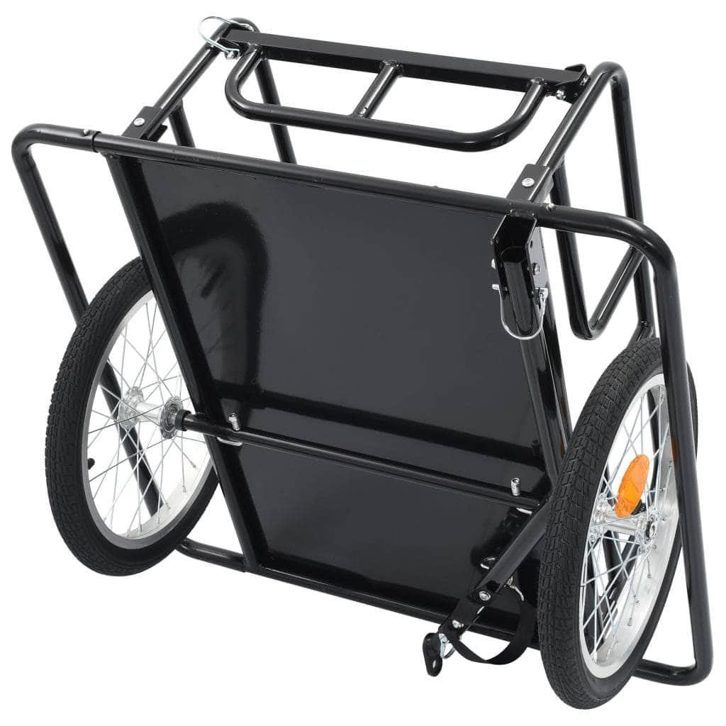Bike Cargo Trailer Steel Black
