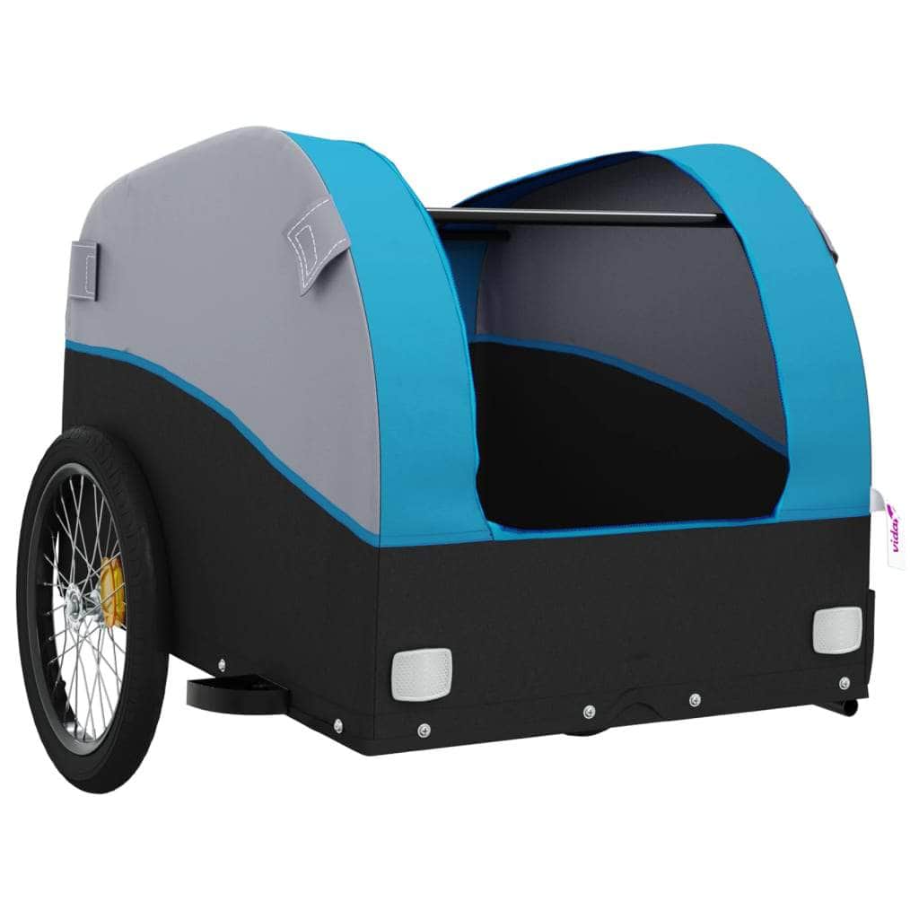 Black colour - Bike Trailer Black & Blue 45 kg Iron