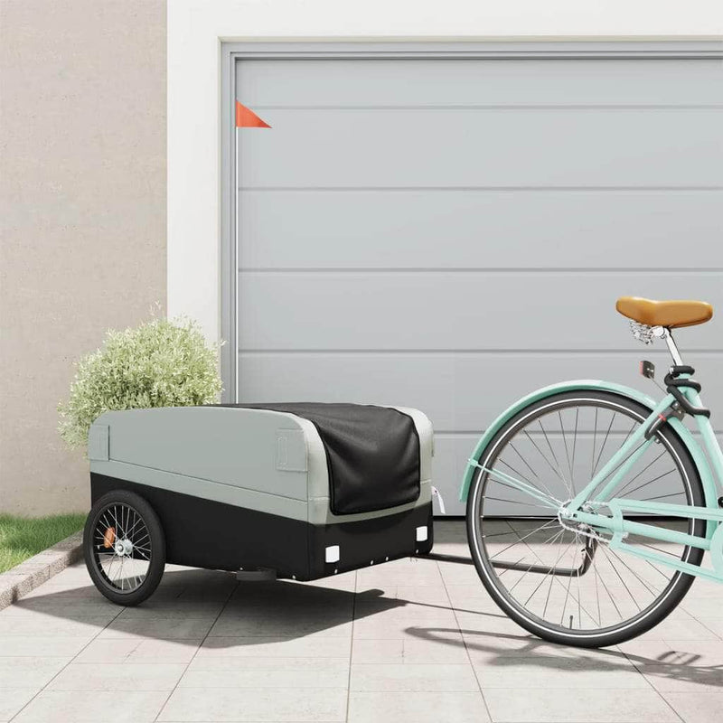 Bike Trailer Black/Orange/Red/Grey/Yellow/ 45 kg Iron | Black colour