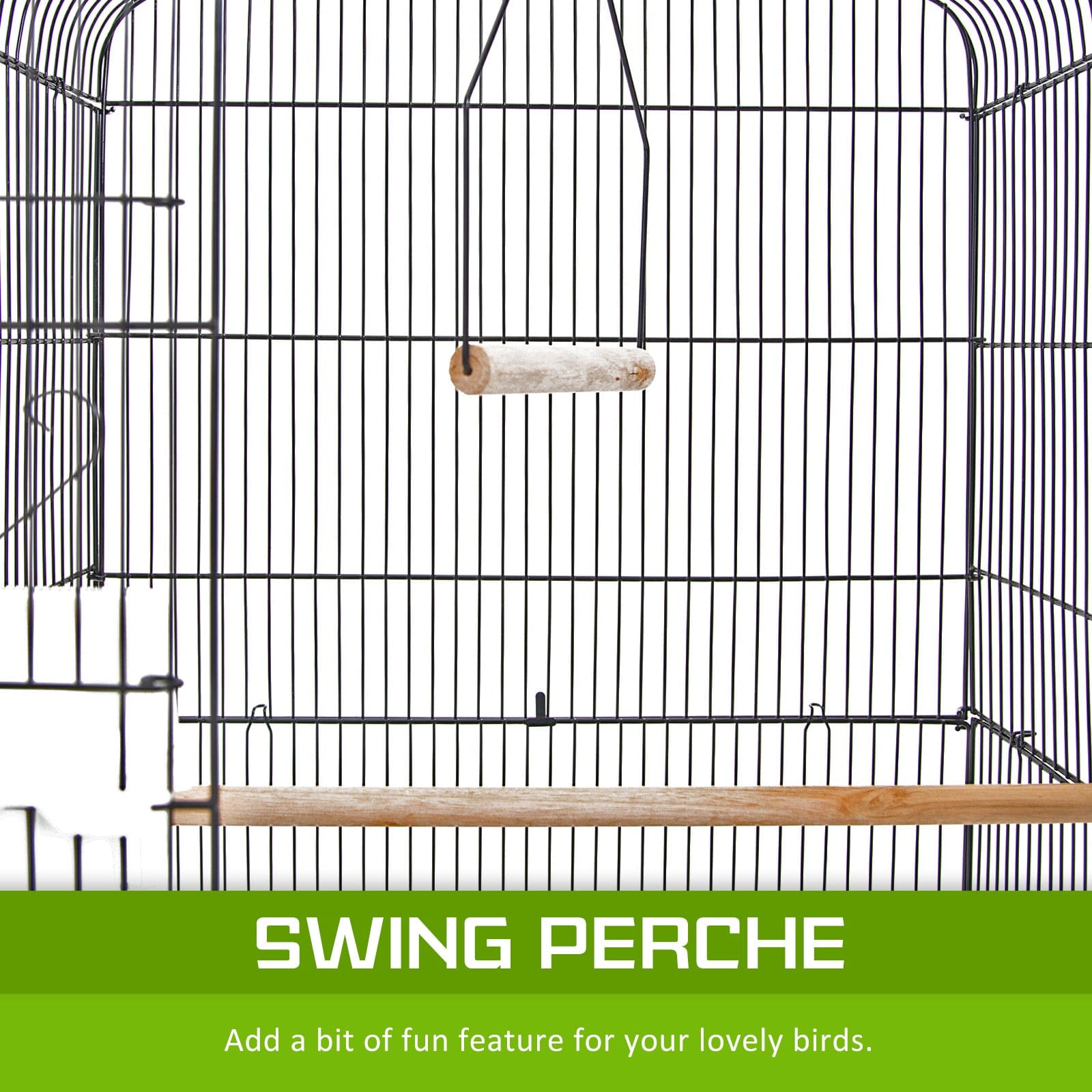 Bird Cage Parrot Aviary 2IN1 Design VEER 92cm with Bird Cages & Stands