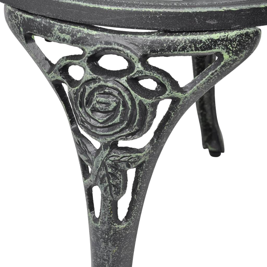 Bistro Chairs 2 pcs Cast Aluminium Green - Simple deals