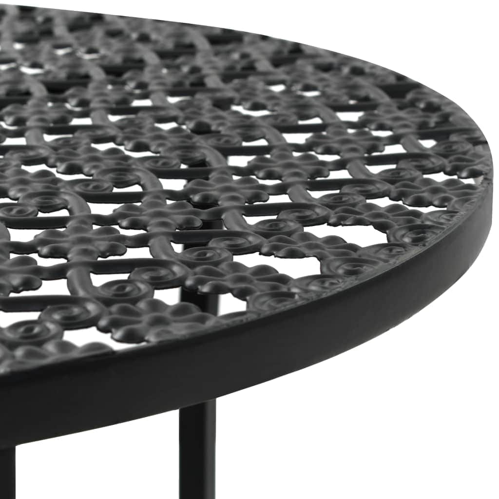 Bistro Table Black Metal | Metal finish