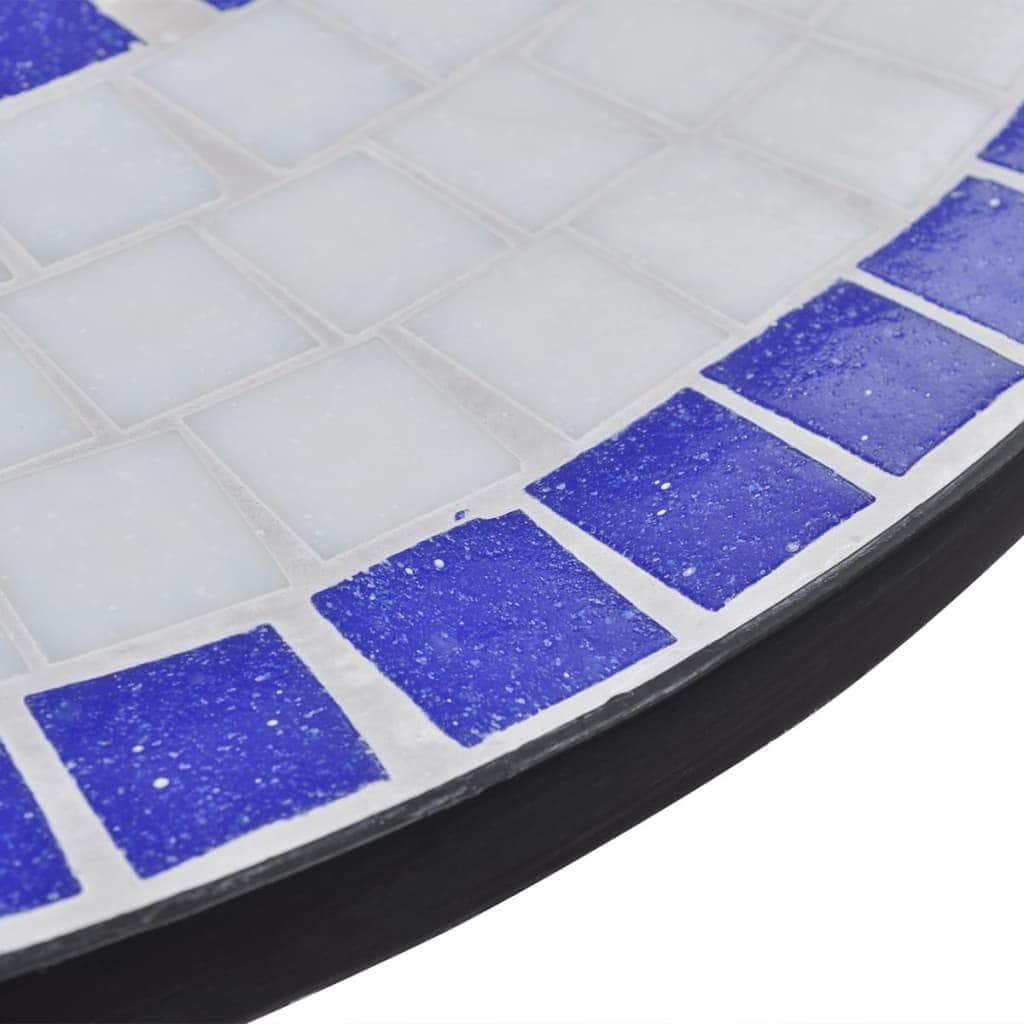Bistro Table Blue and White 60 cm Mosaic - Simple deals