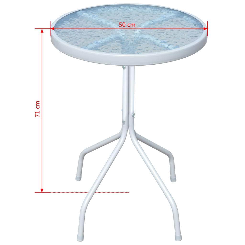Bistro Table Grey Steel - Simple deals