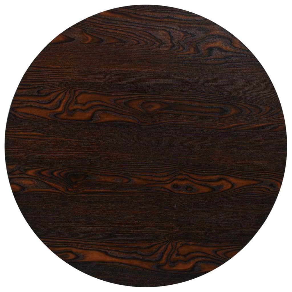 Bistro Table MDF and Steel Round Dark Ash